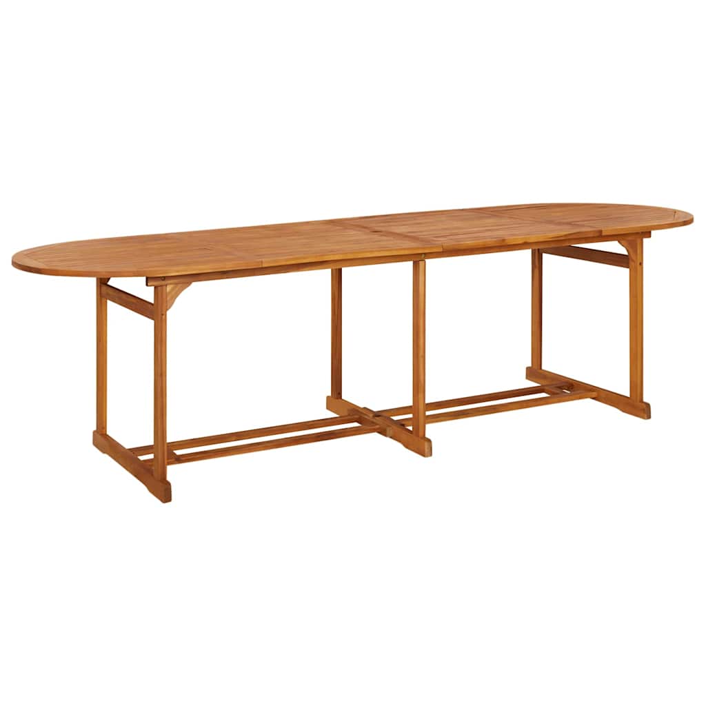 Outdoor Table Garden Dining Solid Acacia Wood 220 x 90 x 75 cm 180 x 90 x 75 cm
