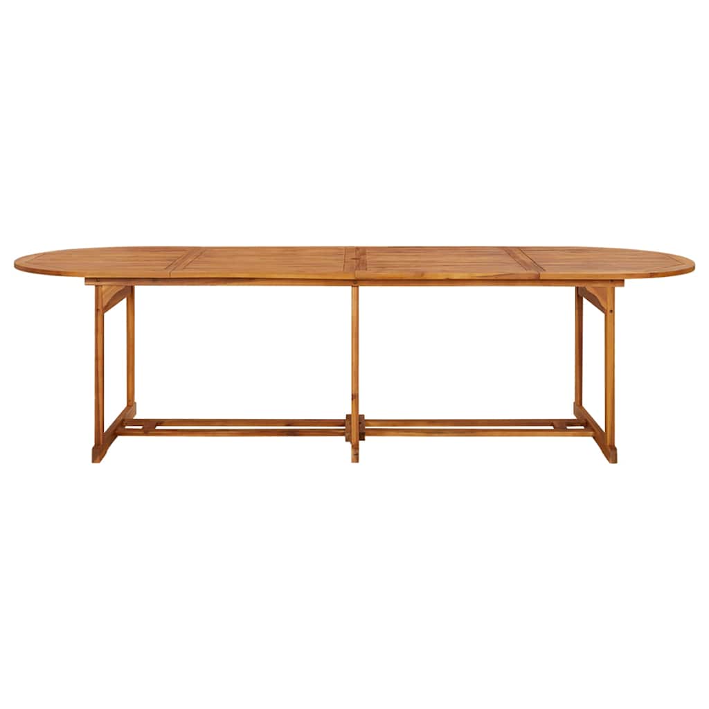 Outdoor Table Garden Dining Solid Acacia Wood 220 x 90 x 75 cm 180 x 90 x 75 cm