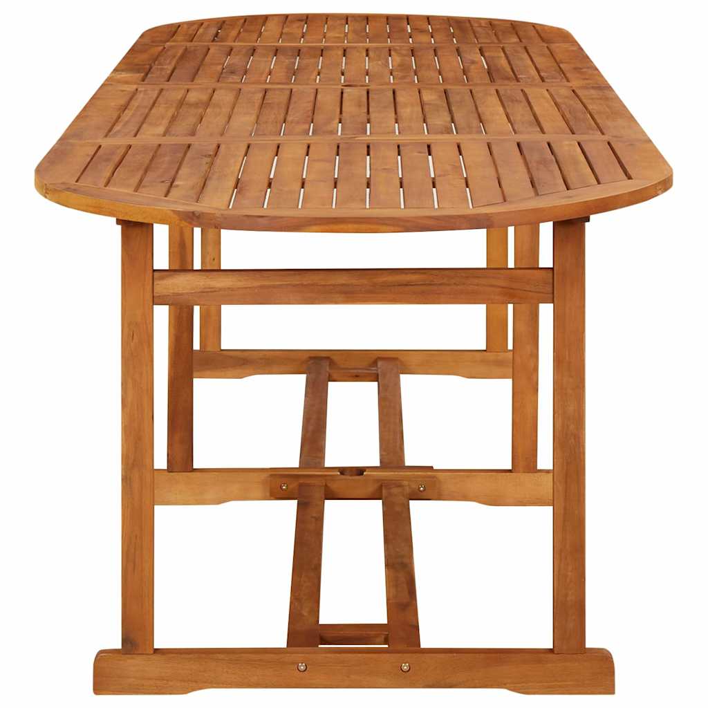 Outdoor Table Garden Dining Solid Acacia Wood 220 x 90 x 75 cm 180 x 90 x 75 cm