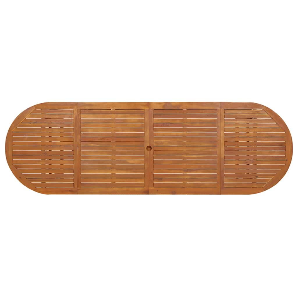 Outdoor Table Garden Dining Solid Acacia Wood 220 x 90 x 75 cm 180 x 90 x 75 cm
