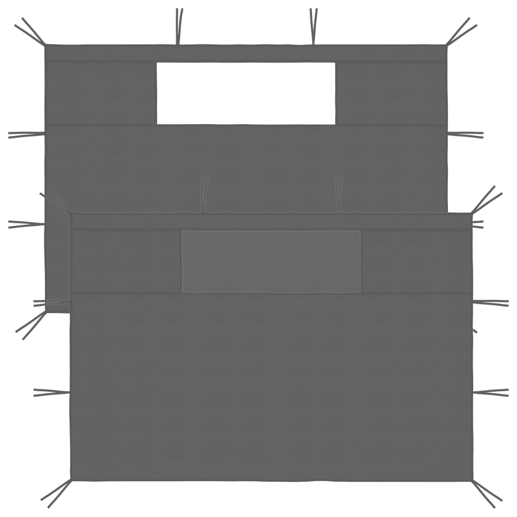 Gazebo Sidewalls With Windows 2 Pcs