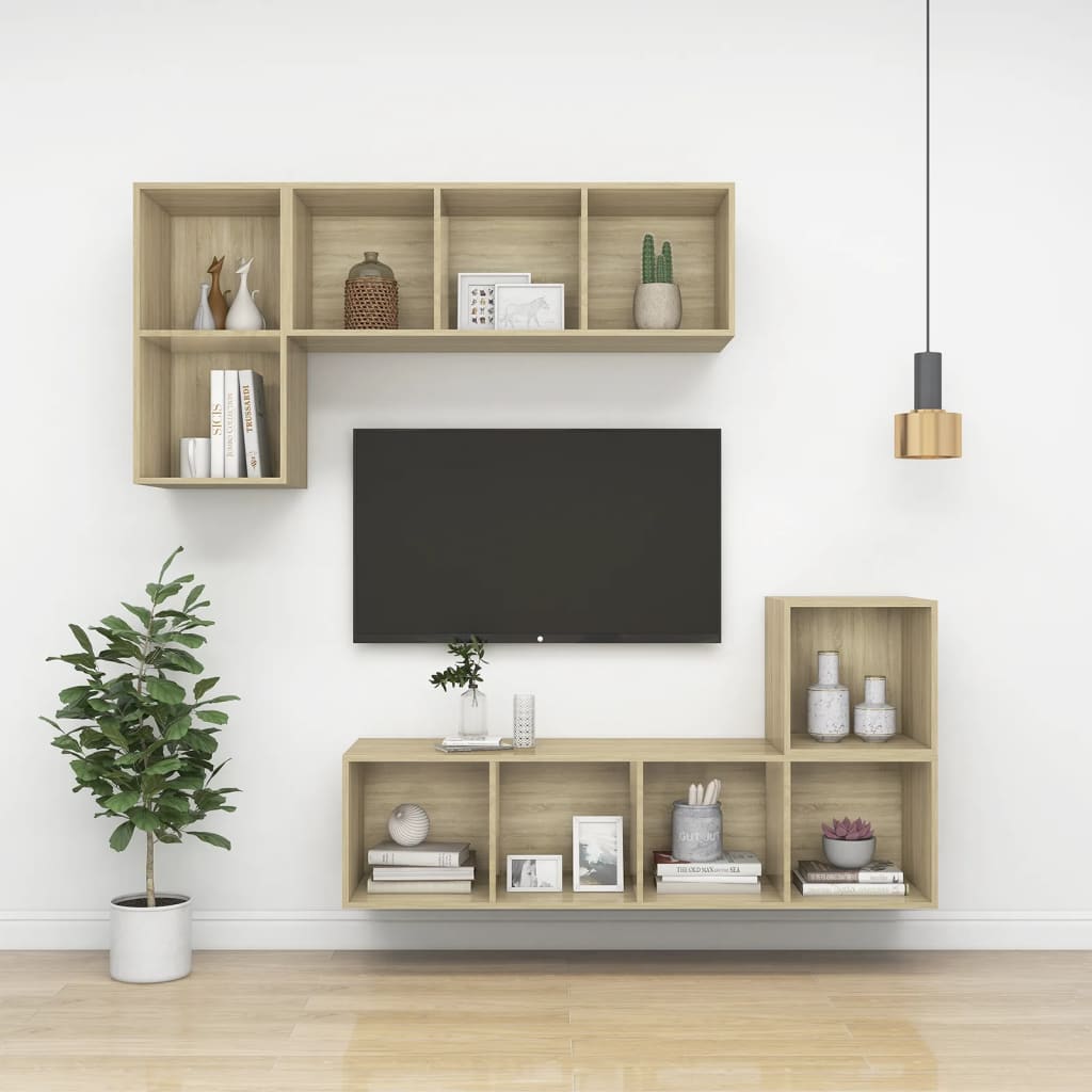 Wall Cabinets 2 Pcs 37X37X37 Cm Engineered Wood