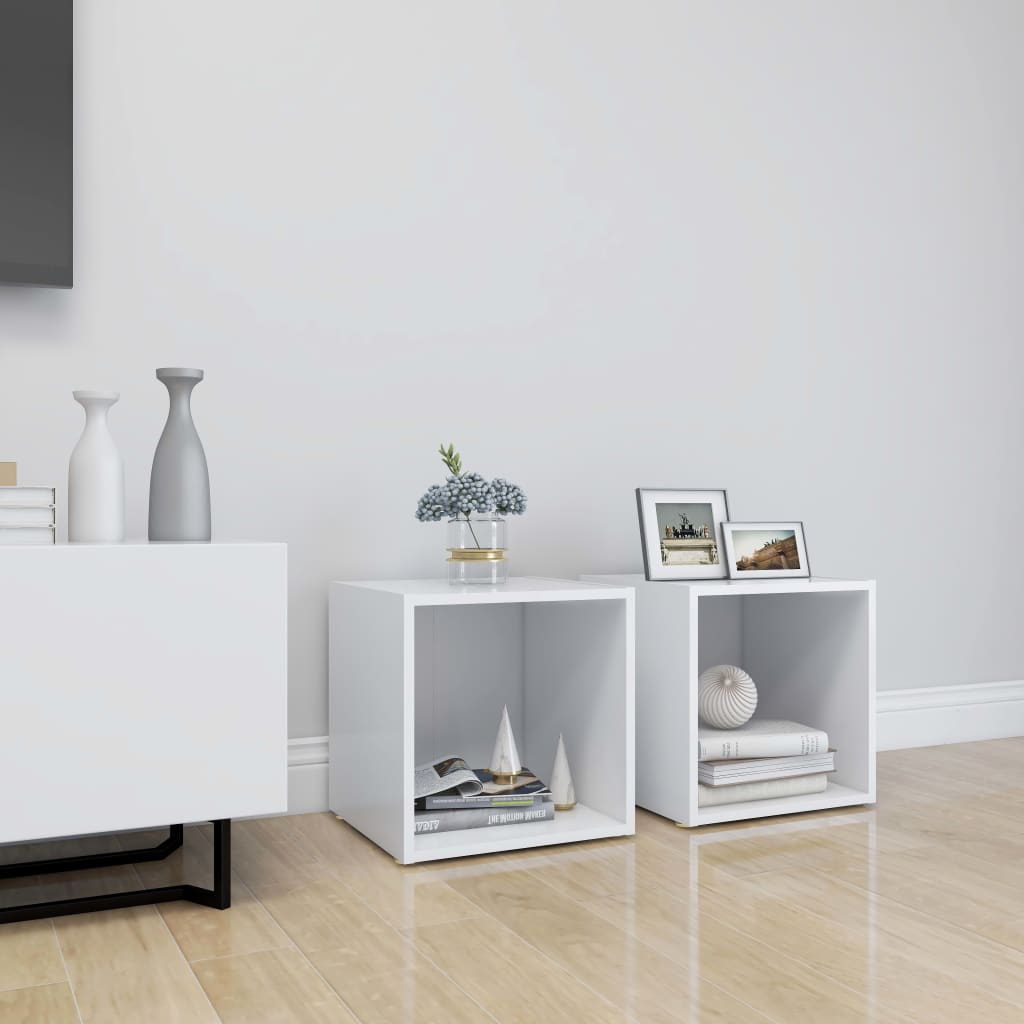 Tv Cabinet 37X35X37 Cm Engineered Wood