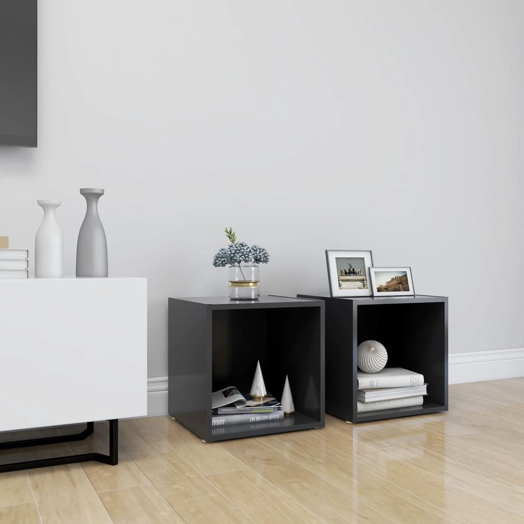 Tv Cabinet 37X35X37 Cm Engineered Wood