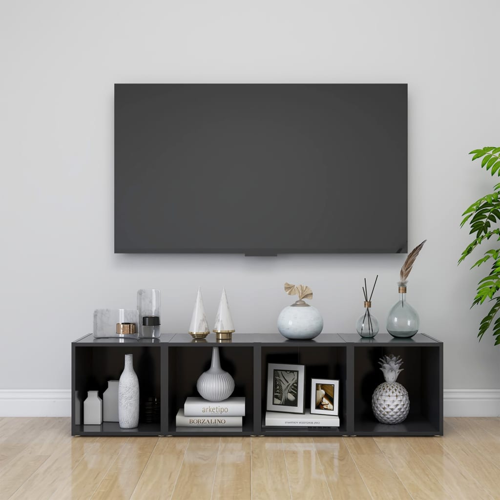 Tv Cabinet 37X35X37 Cm Engineered Wood