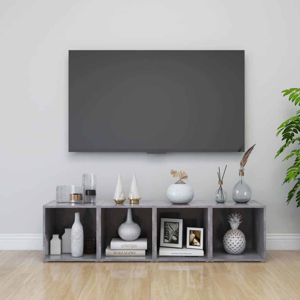 Tv Cabinet 37X35X37 Cm Engineered Wood