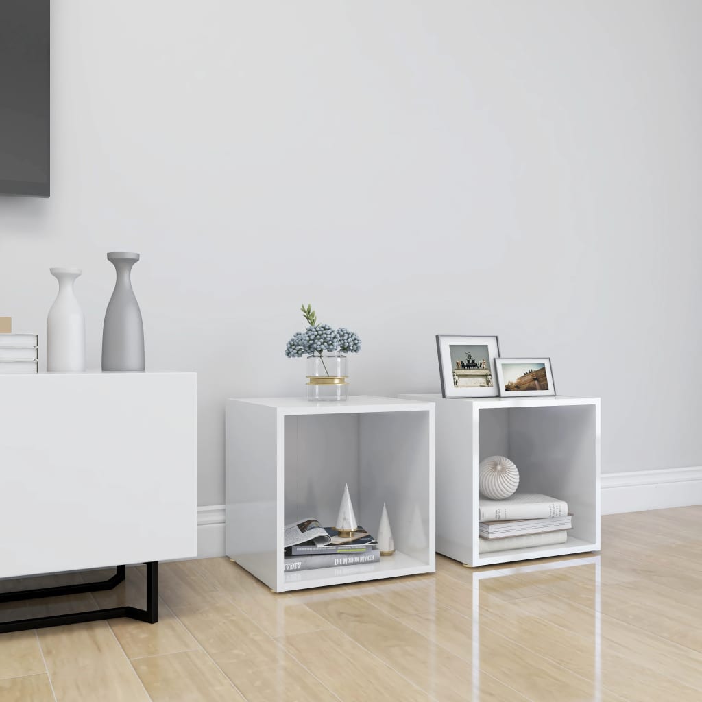 Tv Cabinet 37X35X37 Cm Engineered Wood