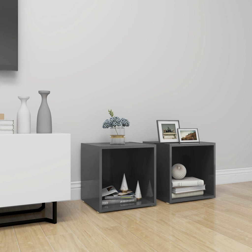 Tv Cabinet 37X35X37 Cm Engineered Wood