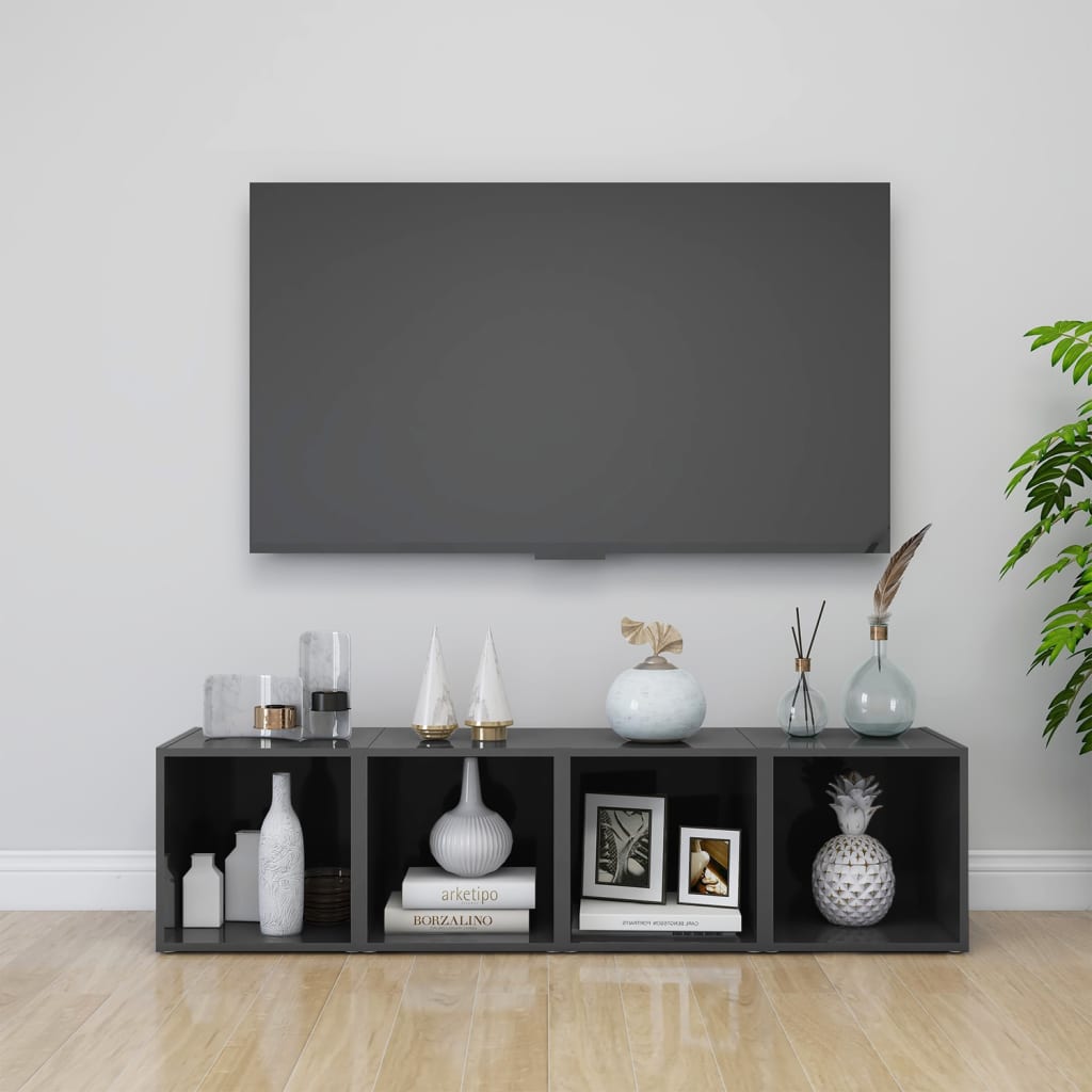 Tv Cabinet 37X35X37 Cm Engineered Wood