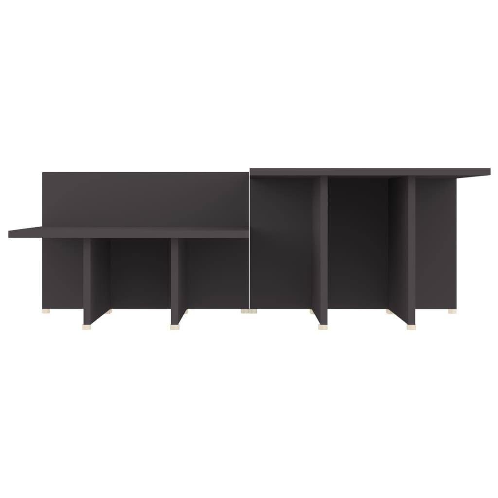 Coffee Tables 2 Pcs Grey 111.5X50X33 Cm Engineered Wood