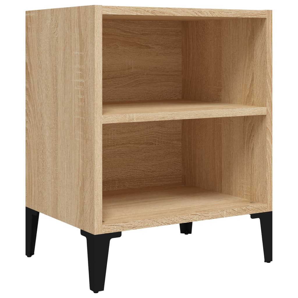 Bed Cabinet With Metal Legs 40X30X50 Cm
