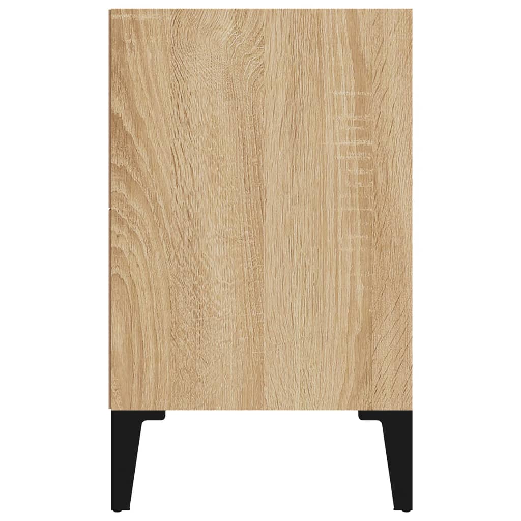 Bed Cabinet With Metal Legs 40X30X50 Cm