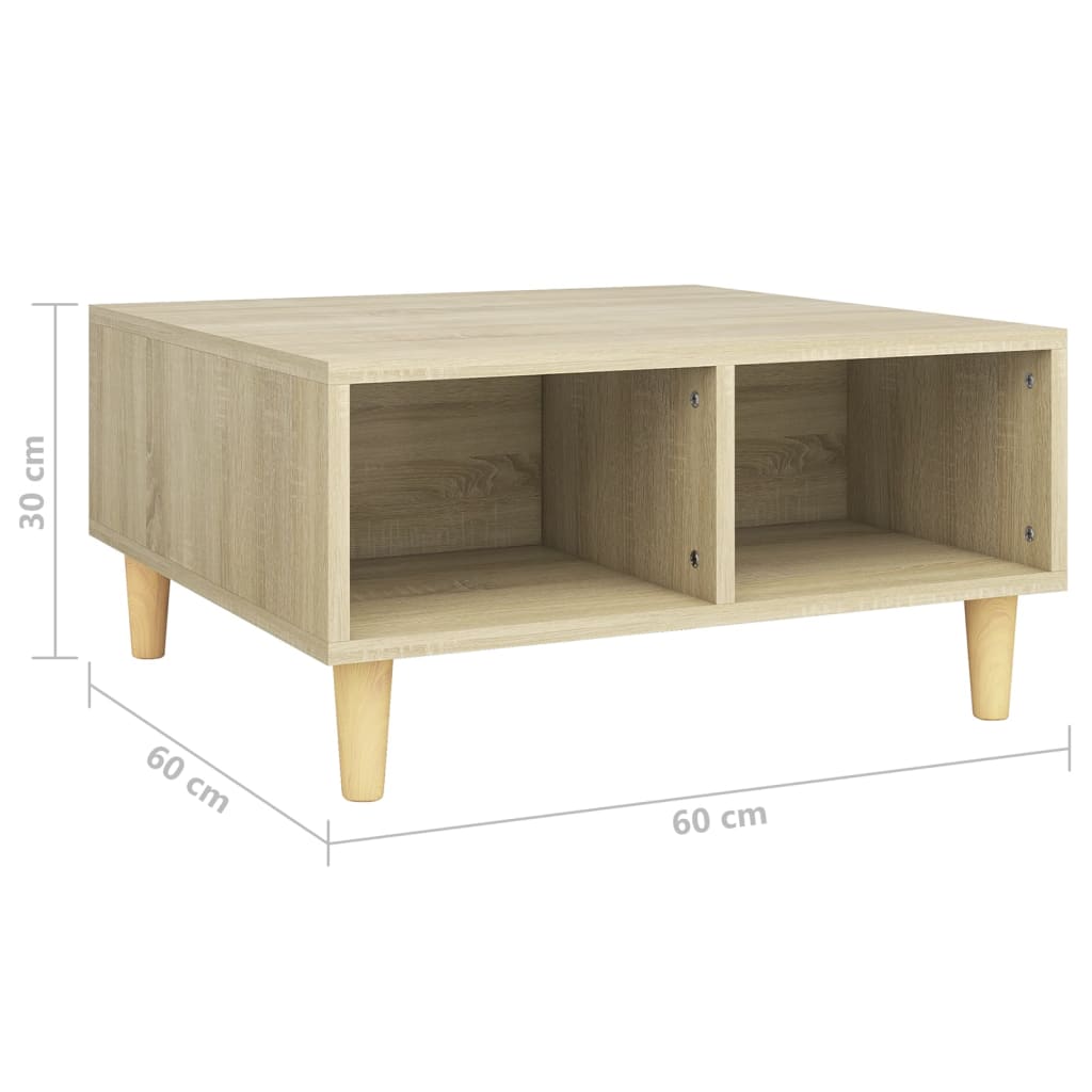 Coffee Table 60X60X30 Cm Engineered Wood