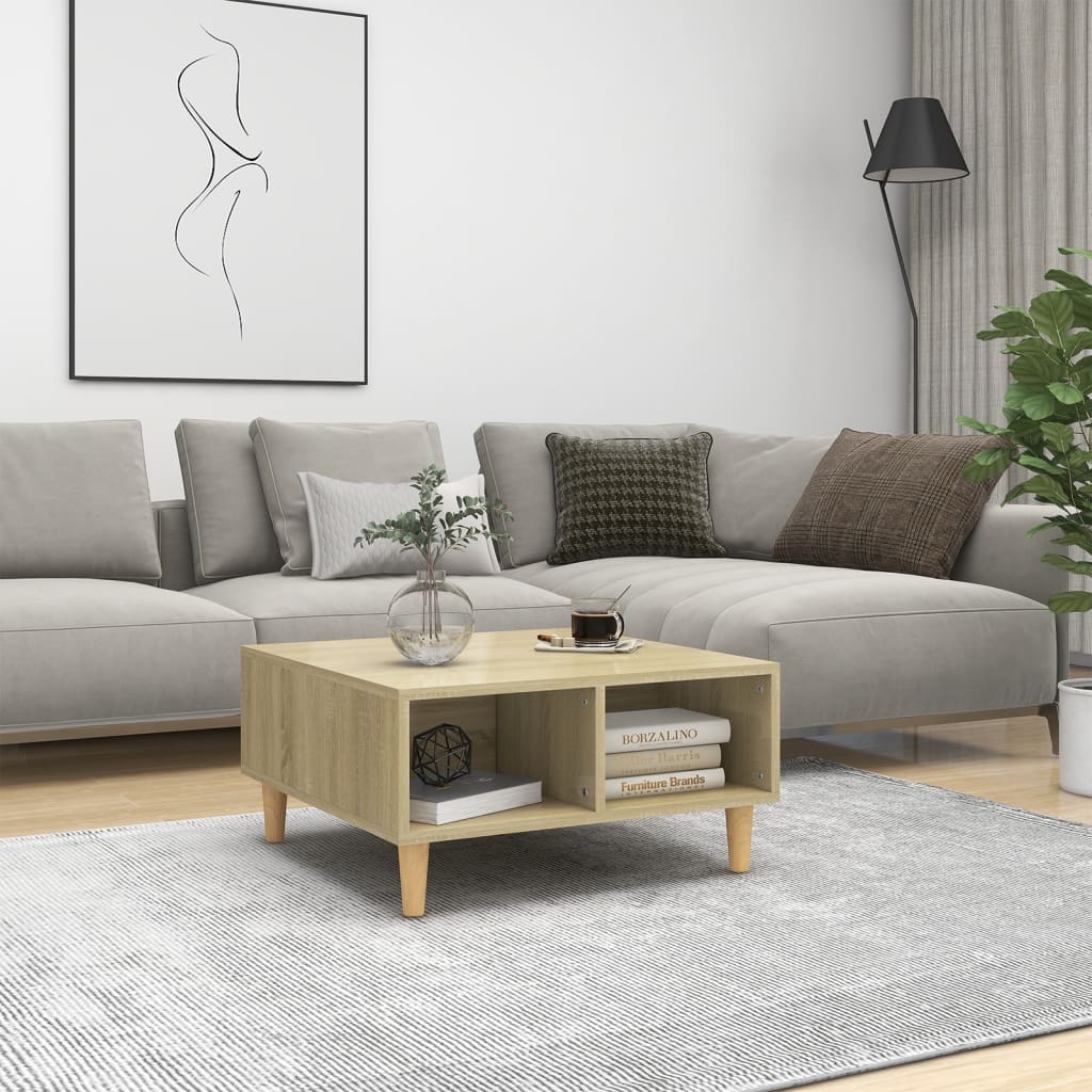 Coffee Table 60X60X30 Cm Engineered Wood