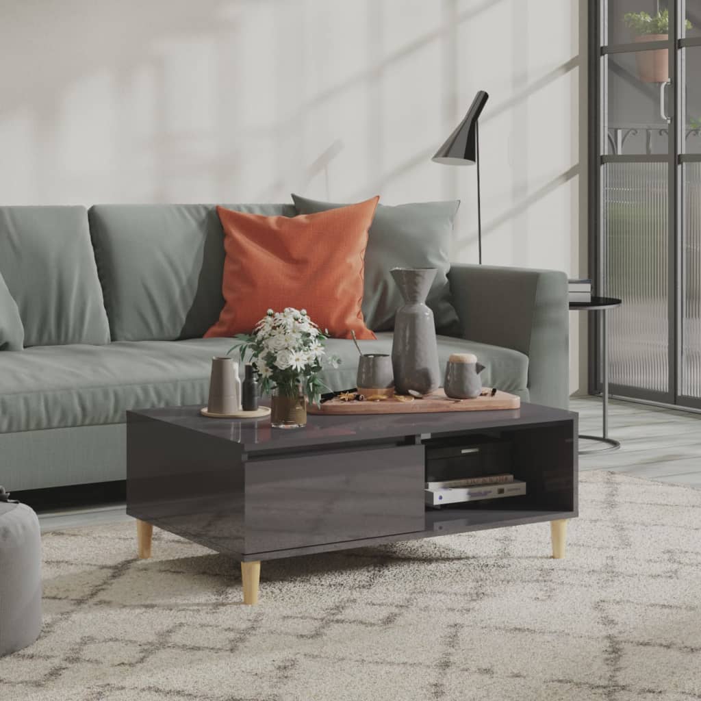 Coffee Table 90X60X35 Cm Engineered Wood