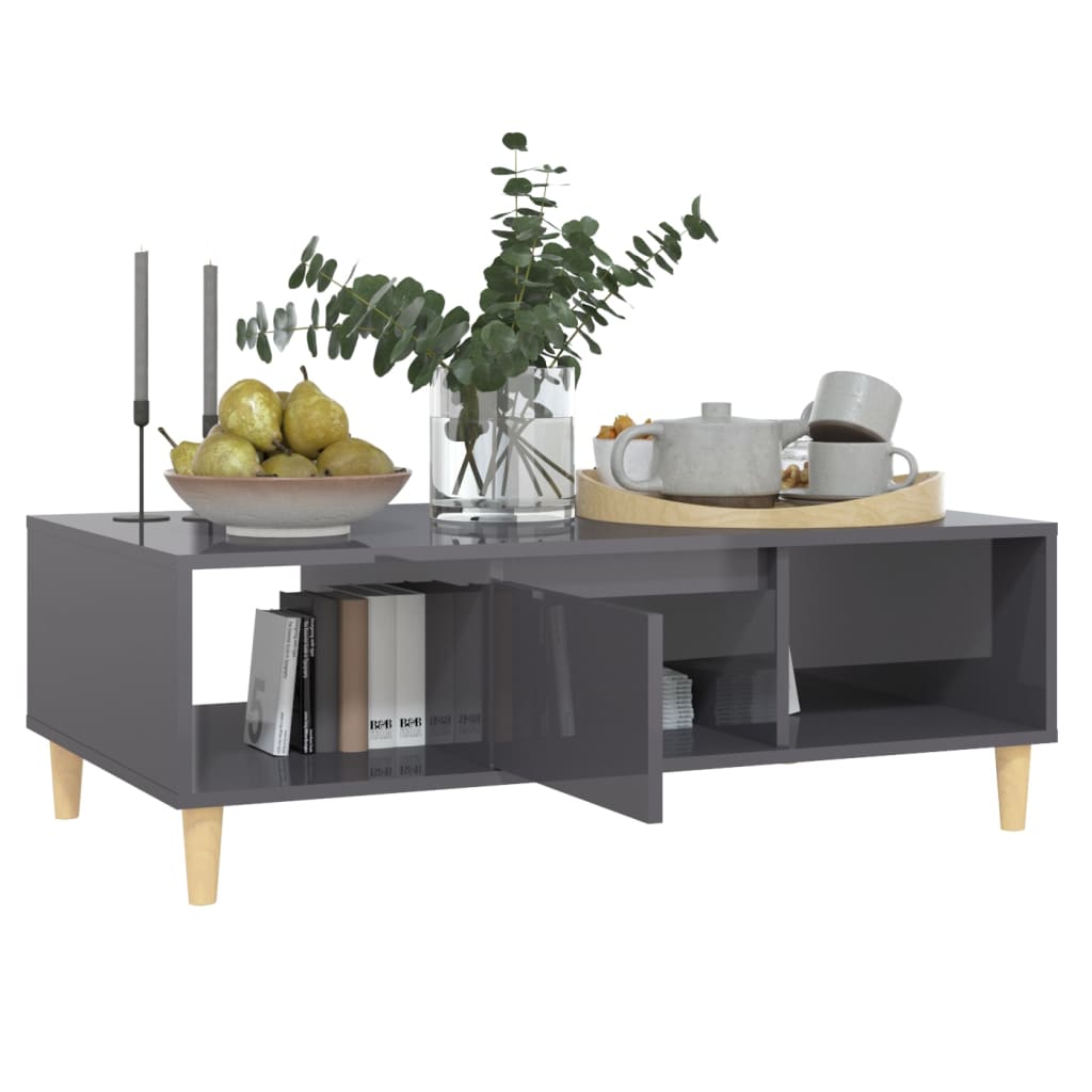 Coffee Table 103.5X60X35 Cm Engineered Wood