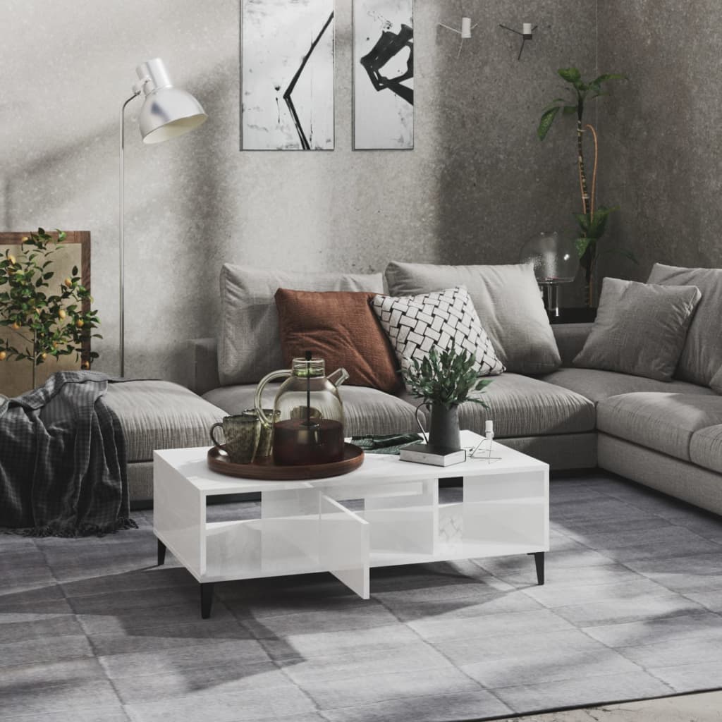 Coffee Table 103.5X60X35 Cm Engineered Wood