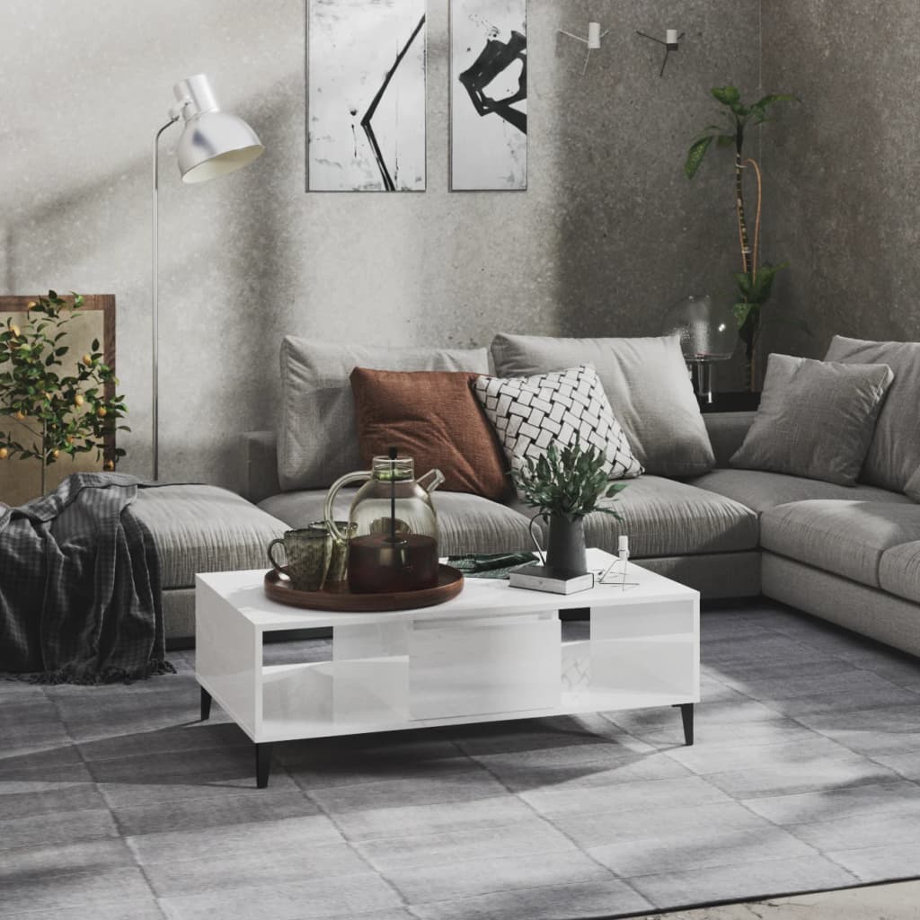 Coffee Table 103.5X60X35 Cm Engineered Wood