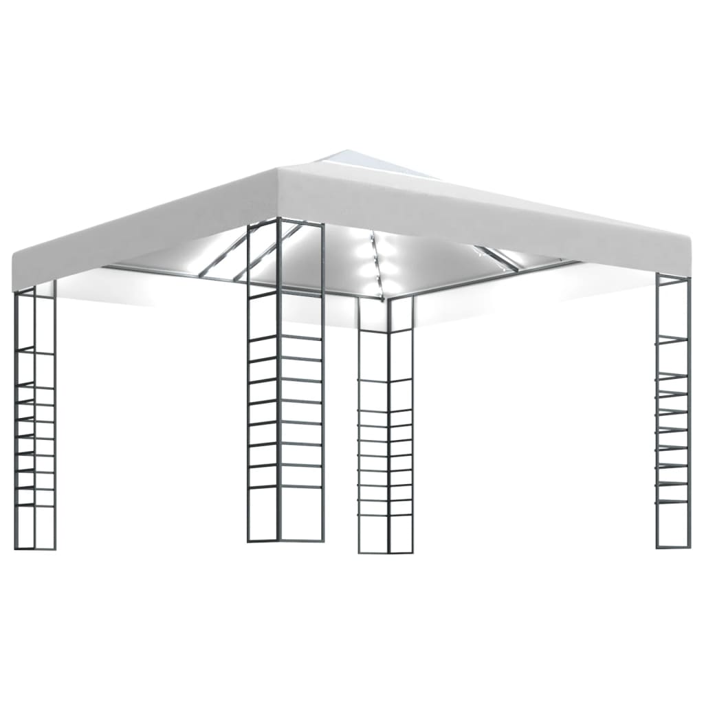 Garden Marquee With Led String Lights 3X3 M