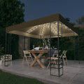 Garden Marquee With Led String Lights 3X3 M
