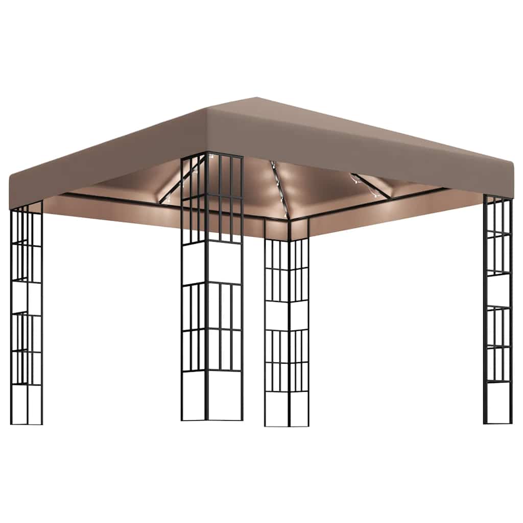 Gazebo With Led String Lights