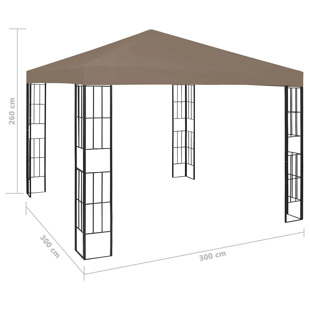 Gazebo With Led String Lights