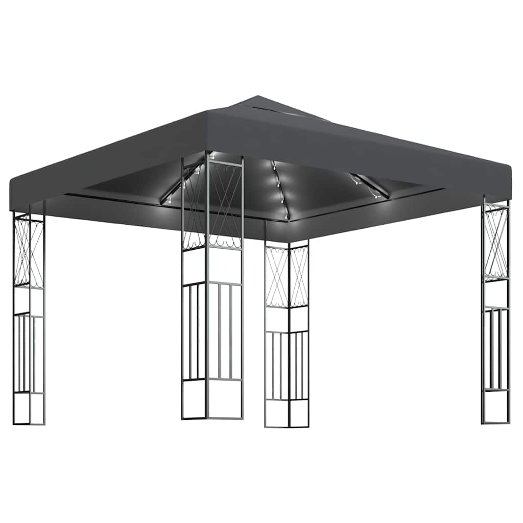 Gazebo Led String Lights Fabric cream anthracite taupe Fabric (100% polyester) 3