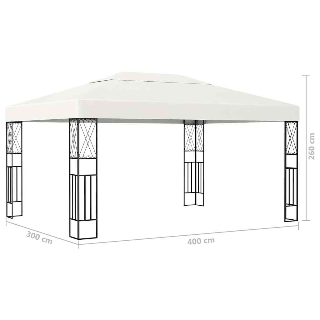 Gazebo Led String Lights Fabric cream anthracite taupe Fabric (100% polyester) 3