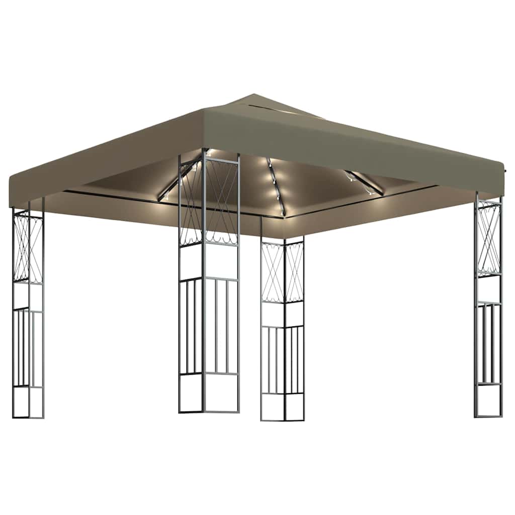 Gazebo Led String Lights Fabric cream anthracite taupe Fabric (100% polyester) 3