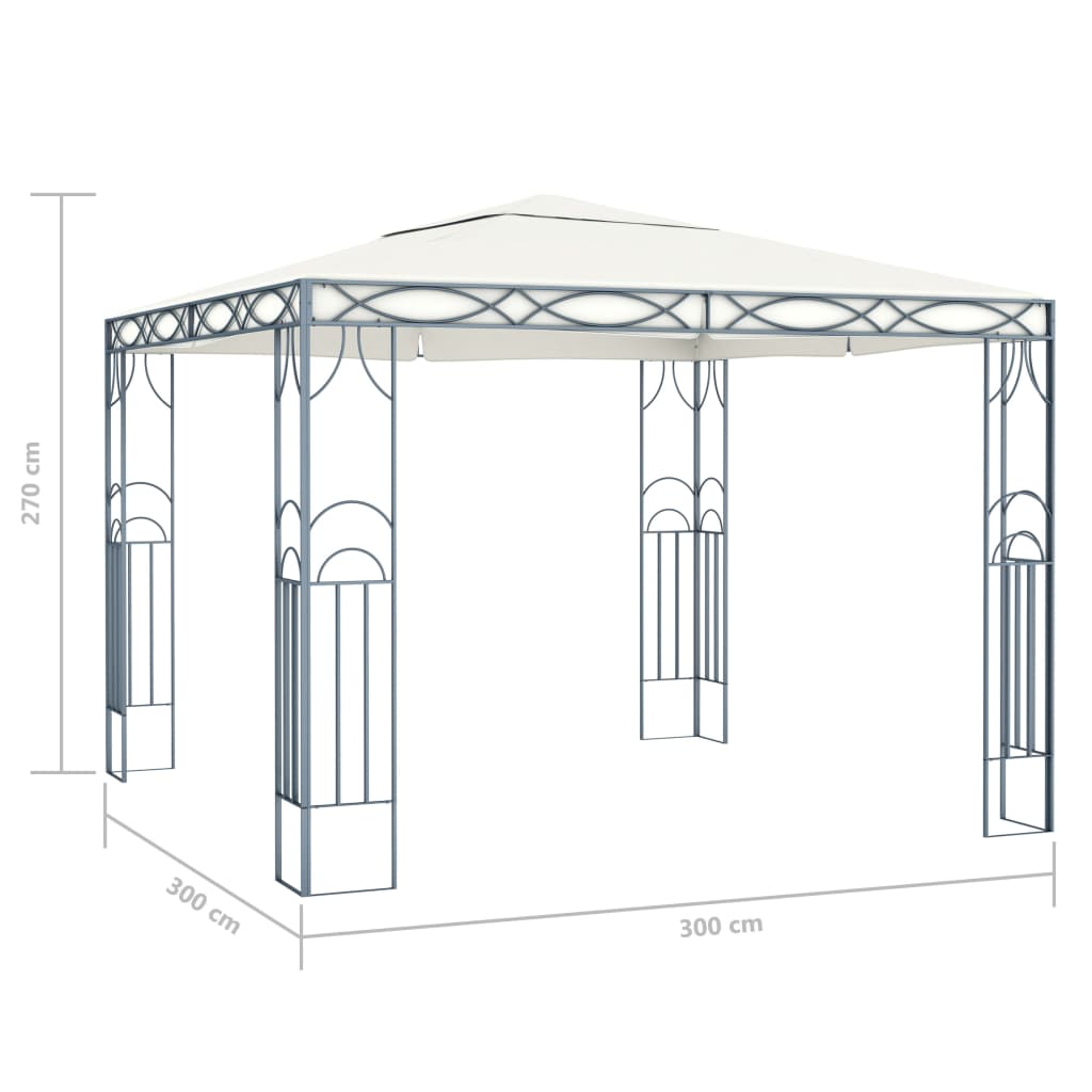 Gazebo With Led String Lights