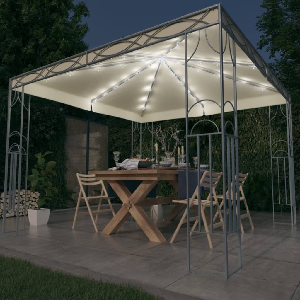 Gazebo With Led String Lights
