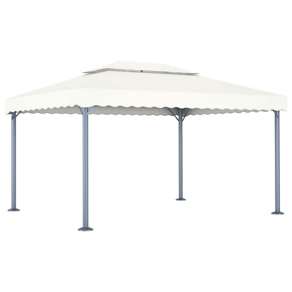 Gazebo Led String Lights 400X300 Cm Aluminium cream anthracite steel 400 cm