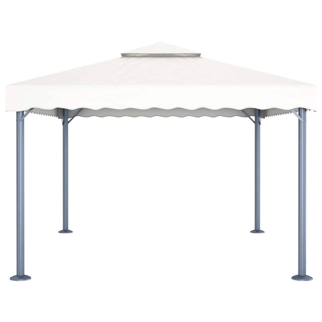 Gazebo Led String Lights 400X300 Cm Aluminium cream anthracite steel 400 cm