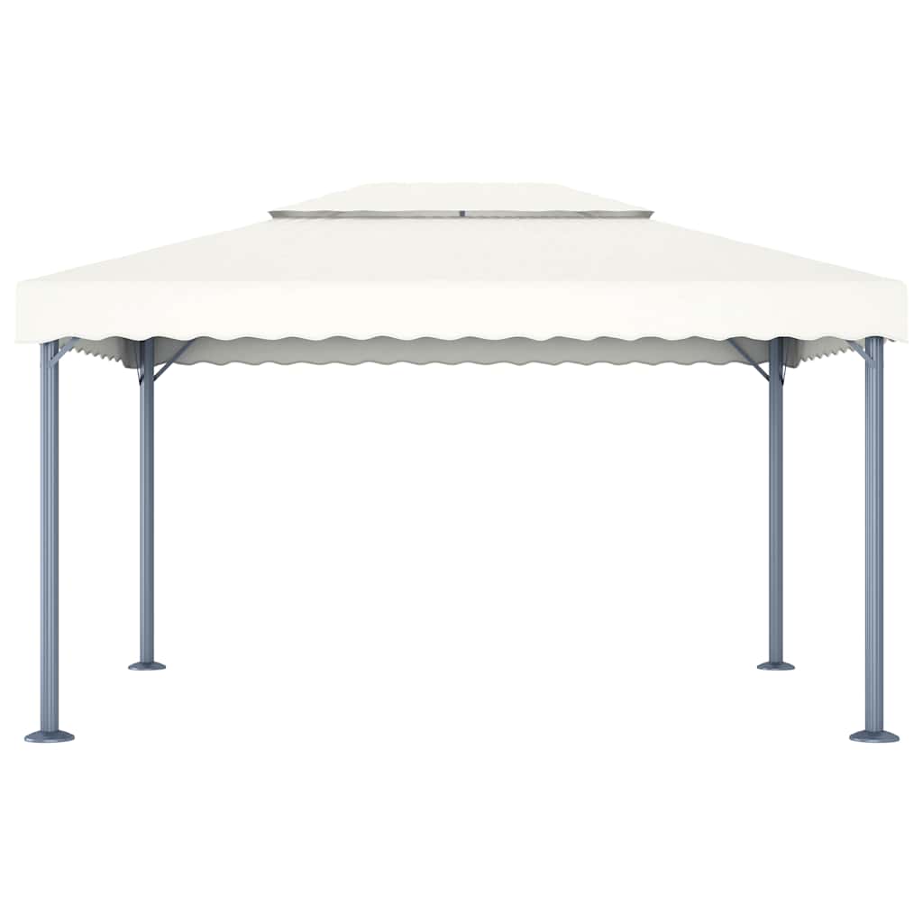 Gazebo Led String Lights 400X300 Cm Aluminium cream anthracite steel 400 cm