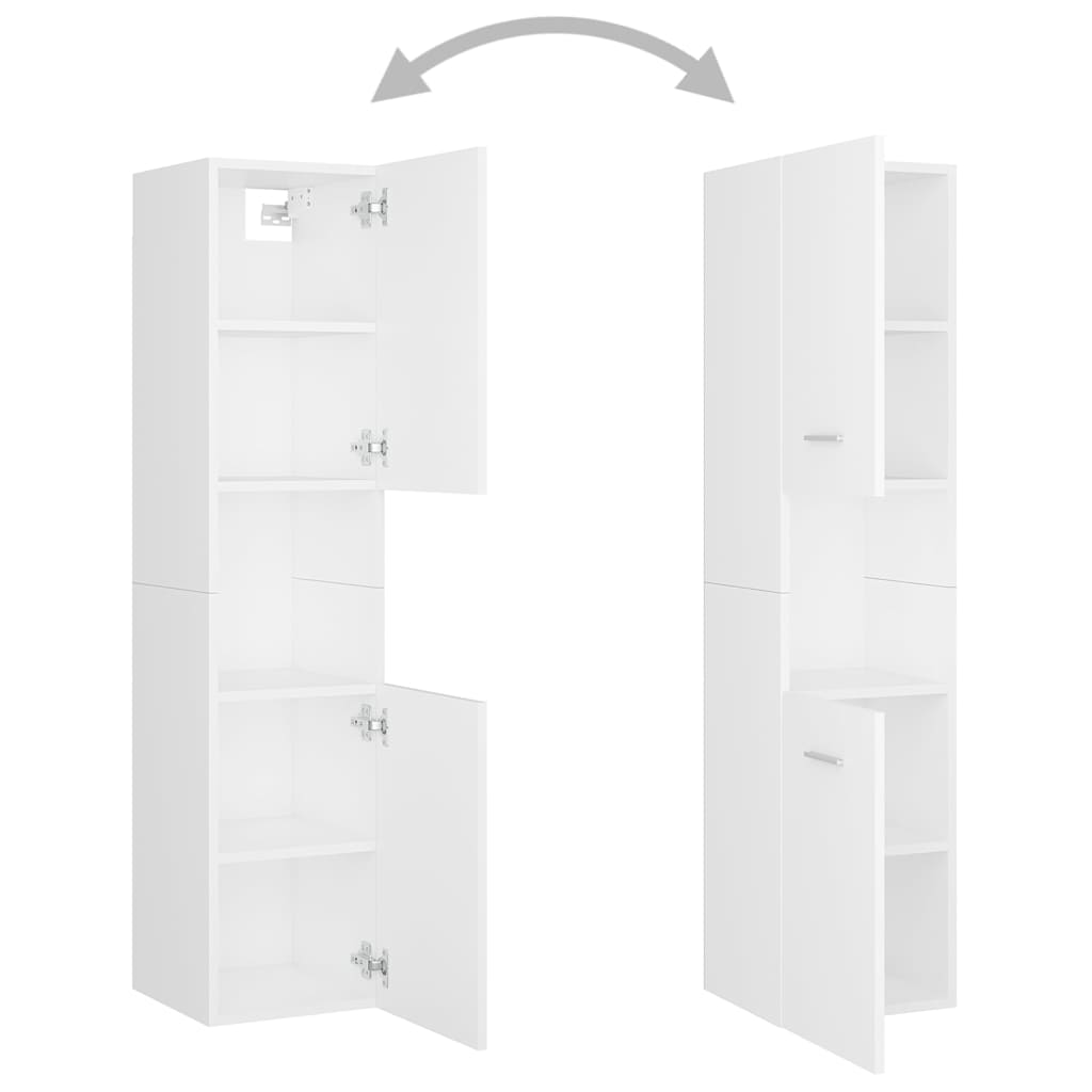 Bathroom Furniture Set 3 Pcs Engineered Wood 1