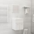Bathroom Furniture Set 3 Pcs Engineered Wood