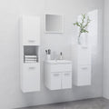Bathroom Furniture Set 4 Pcs Engineered Wood