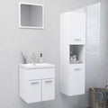 Bathroom Furniture Set 4 Pcs Engineered Wood