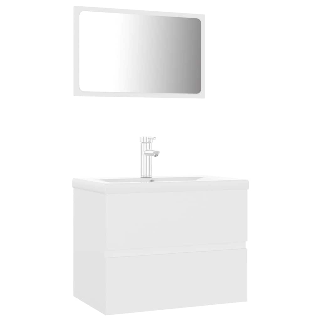 Bathroom Furniture Set Smoked Oak Faucet 41X38.5X45Cm Grey Sonoma Black White 80