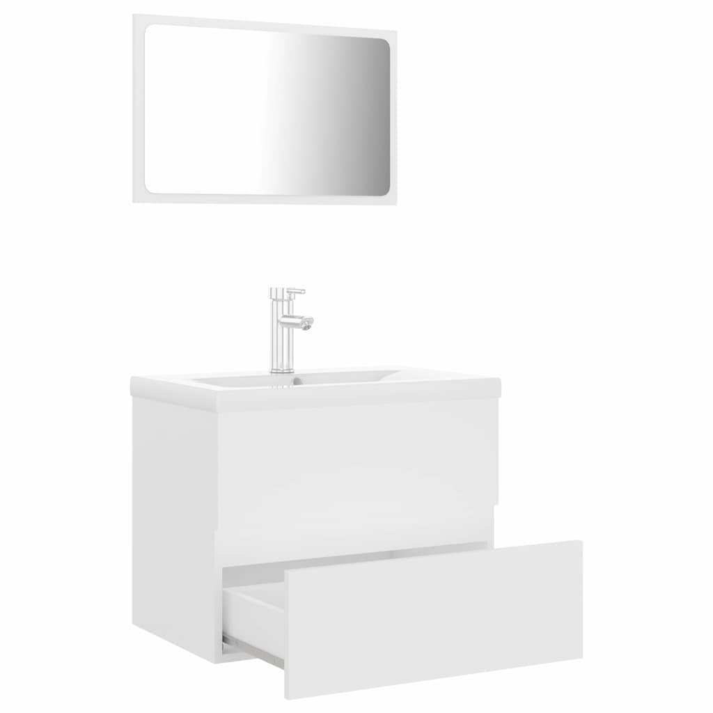 Bathroom Furniture Set Smoked Oak Faucet 41X38.5X45Cm Grey Sonoma Black White 80
