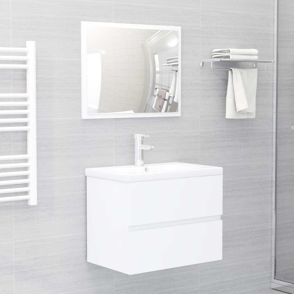Bathroom Furniture Set | , White | Engineered Wood | Medium