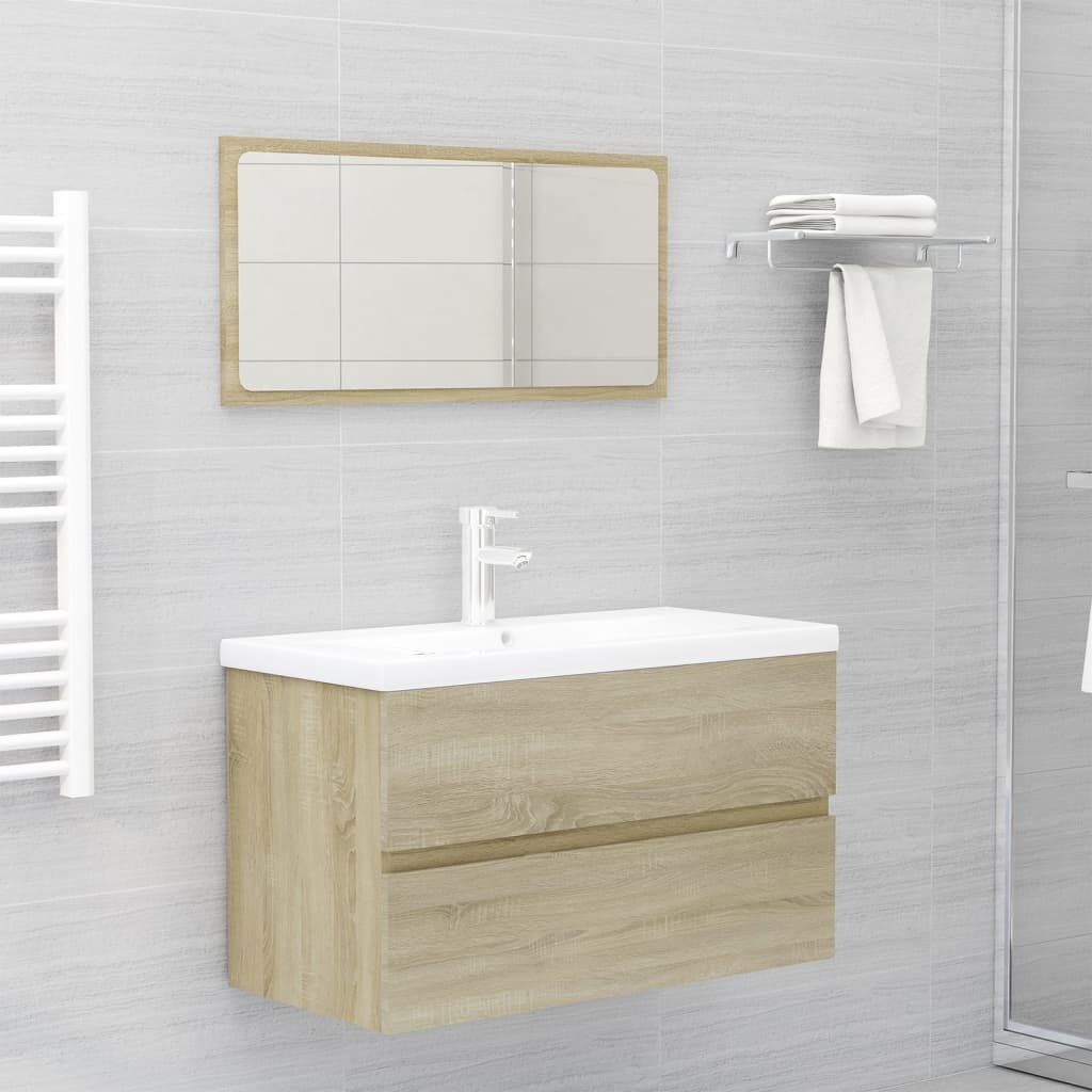 Bathroom Furniture Set | , White | Engineered Wood | Medium