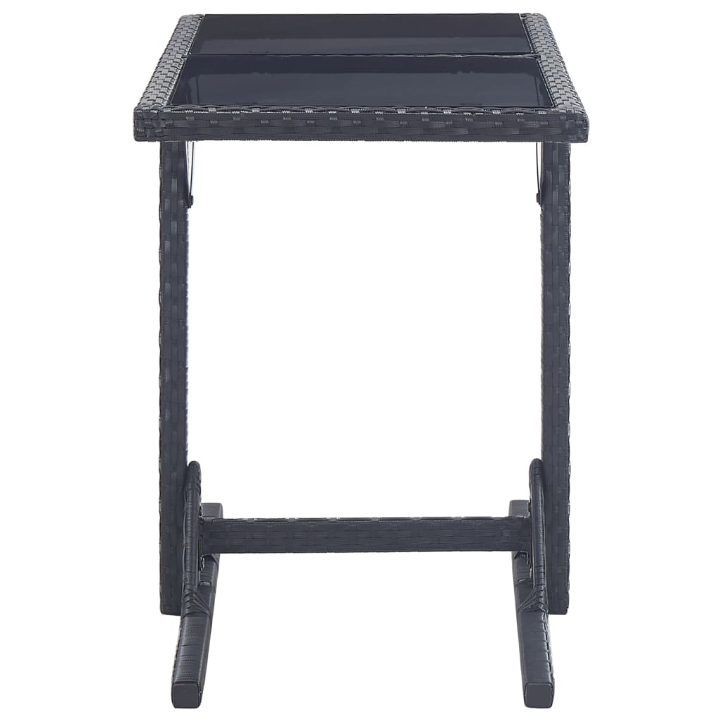Dining Set | | Polyethylene Rattan, Powder-Coated Steel, Glass