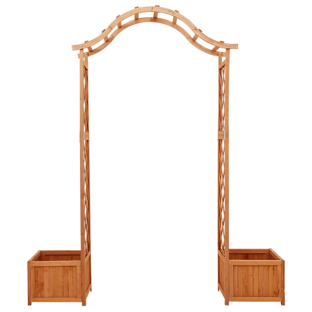 Garden Arches Trellises Arbours & Pergolas Pergola Planter Solid Firwood grey 17