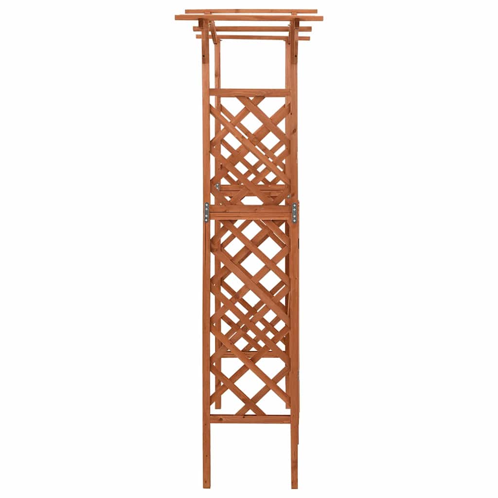 Garden Arches Trellises Arbours & Pergolas Pergola Gate 116X40X204 Cm Solid Firw