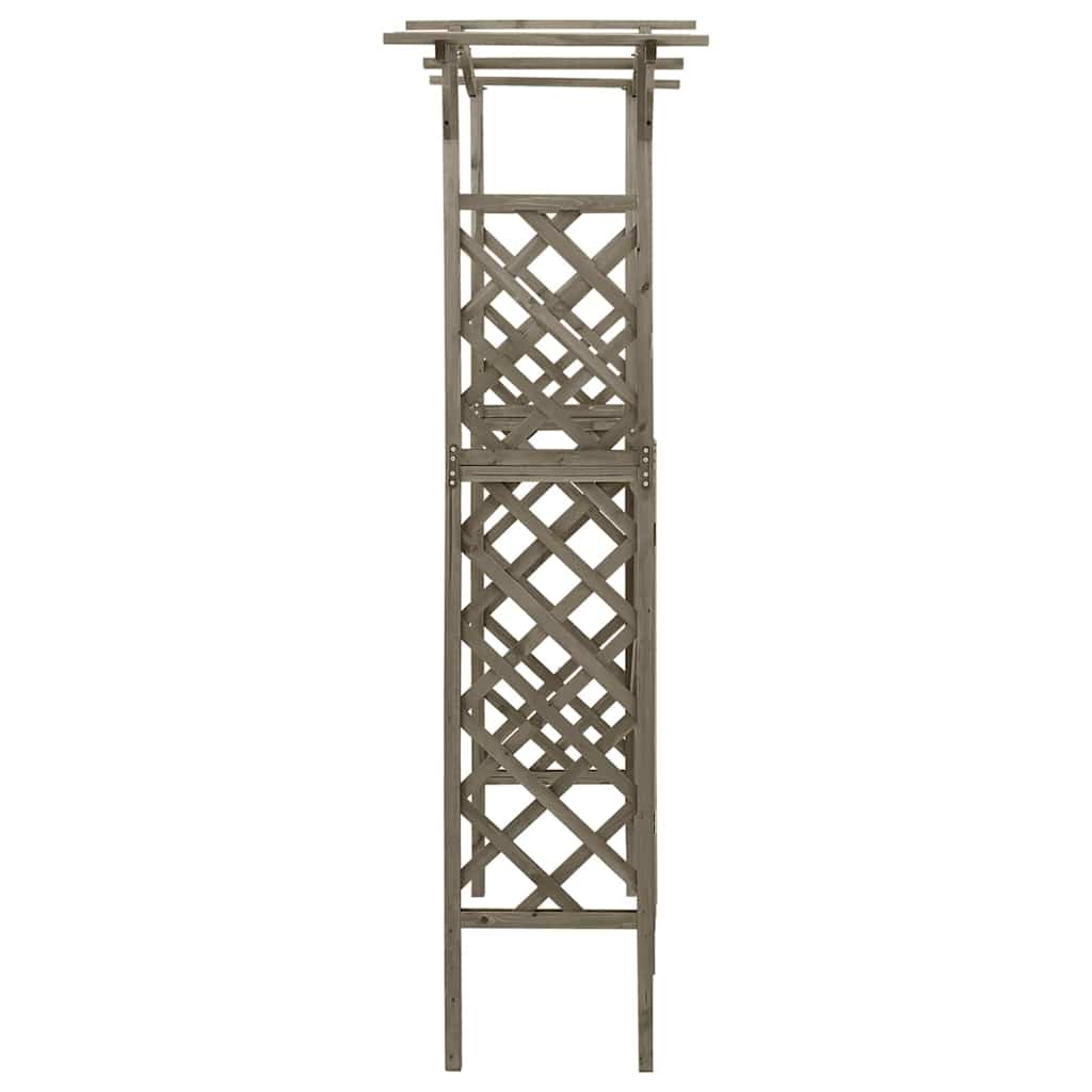Garden Arches Trellises Arbours & Pergolas Pergola Gate 116X40X204 Cm Solid Firw