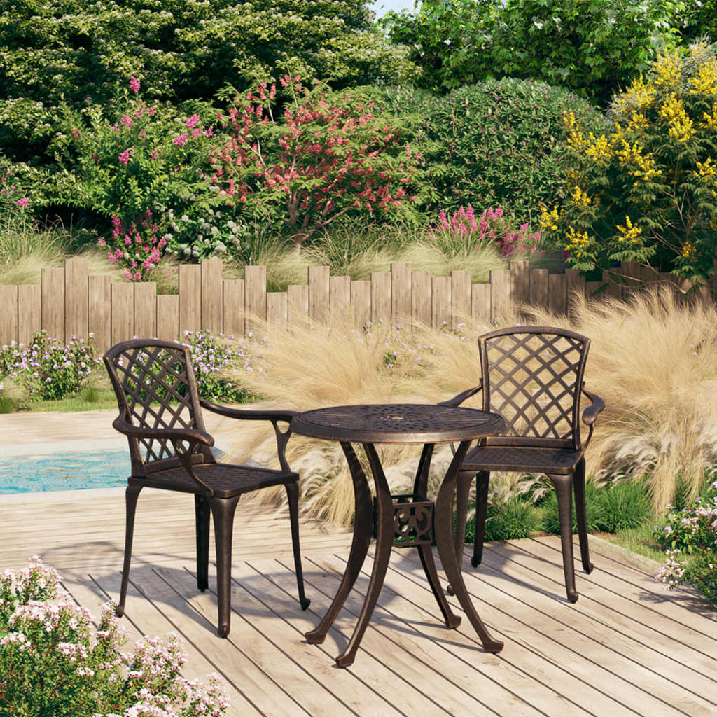 5 Piece Bistro Set Cast Aluminium