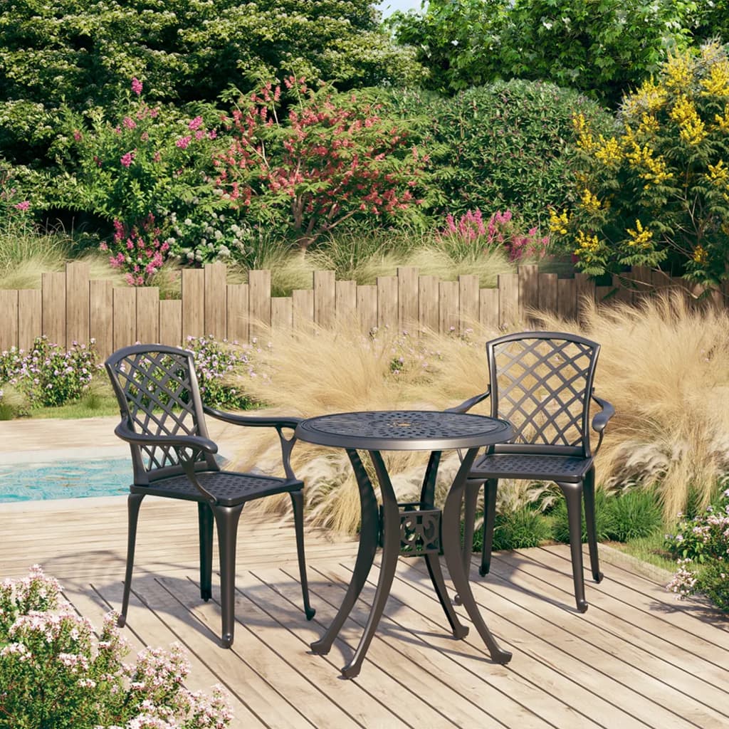 5 Piece Bistro Set Cast Aluminium