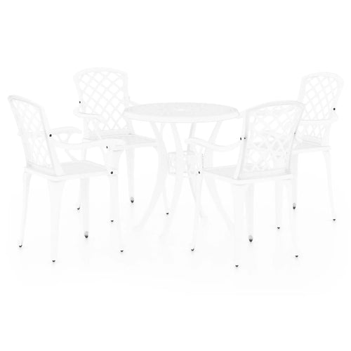 5 Piece Bistro Set Cast Aluminium
