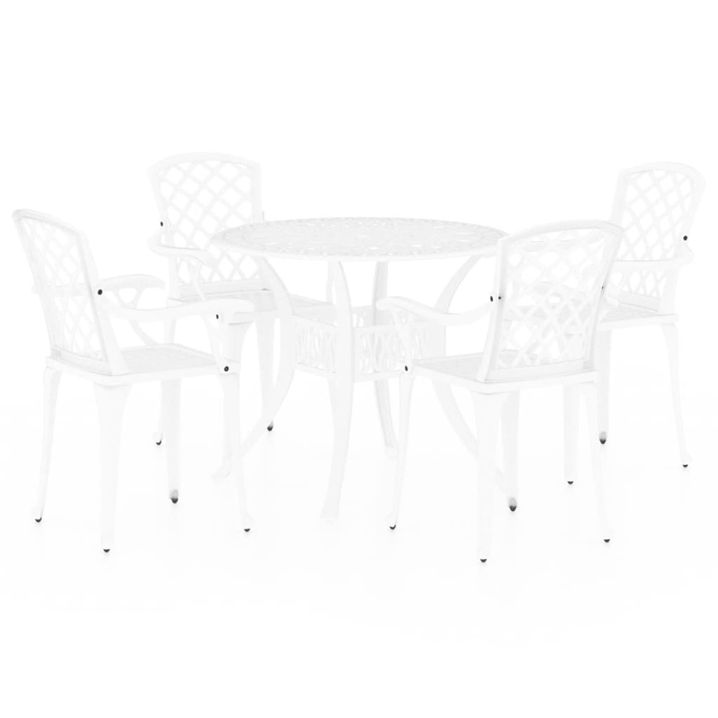 5 Piece Bistro Set Cast Aluminium